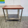 Stainless steel Polyethylene PE Cutting Table Work Table 99 x 70 x 93 cm Catering Butchery