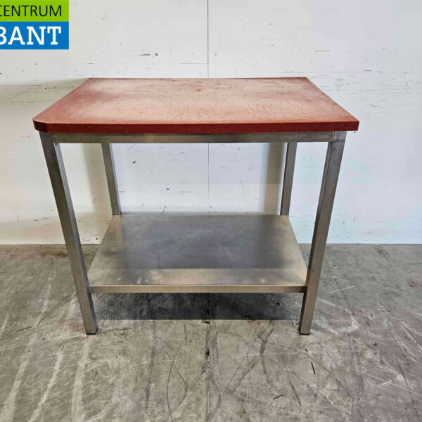 Stainless steel Polyethylene PE Cutting Table Work Table 99 x 70 x 93 cm Catering Butchery