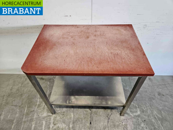 Stainless steel Polyethylene PE Cutting Table Work Table 99 x 70 x 93 cm Catering Butchery - Image 4