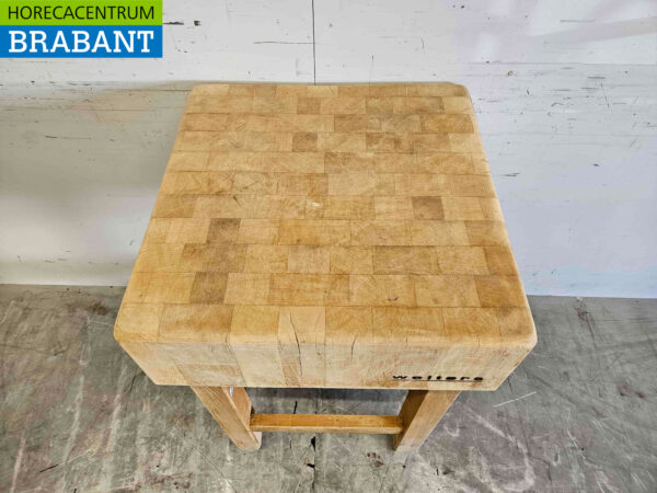 Welters wooden chopping block 60 x 60 x 90 cm Catering Butchery - Image 4