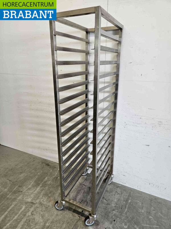 Stainless steel Regal trolley 15 x 1/1 GN/gastronorm Horeca - Image 2