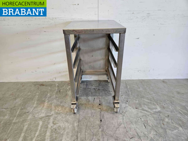 Stainless steel Regal Trolley 4 x 60/40 cm Bakerynorm Horeca