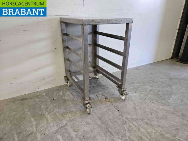 Stainless steel Regal Trolley 4 x 60/40 cm Bakerynorm Horeca - Image 2
