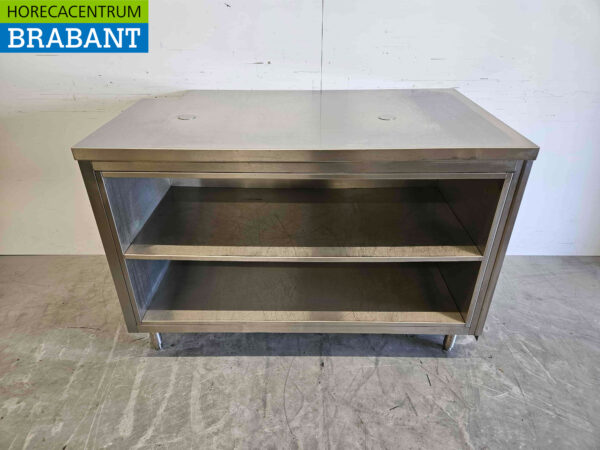 Stainless steel Worktable Work Cabinet 134 cm Hospitality