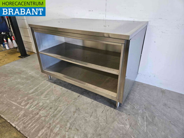 Stainless steel Worktable Work Cabinet 134 cm Hospitality - Image 3