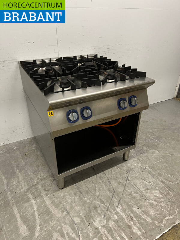 Stainless steel Electrolux 4 burner stove Propane 80 cm Horeca - Image 3