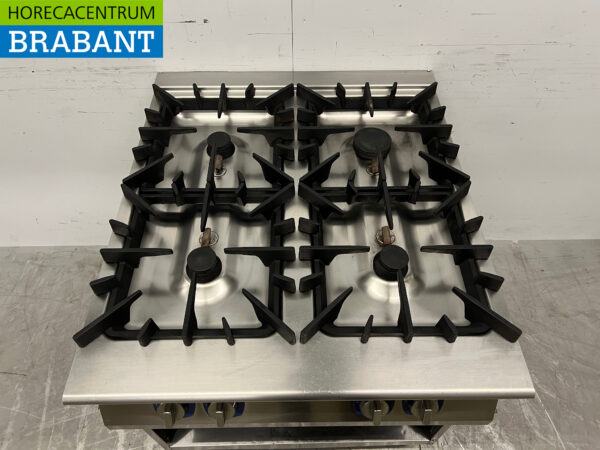 Stainless steel Electrolux 4 burner stove Propane 80 cm Horeca - Image 4