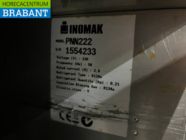 Stainless steel Inomak refrigerated workbench 6 drawer 178.5 cm 230V Horeca - Image 5