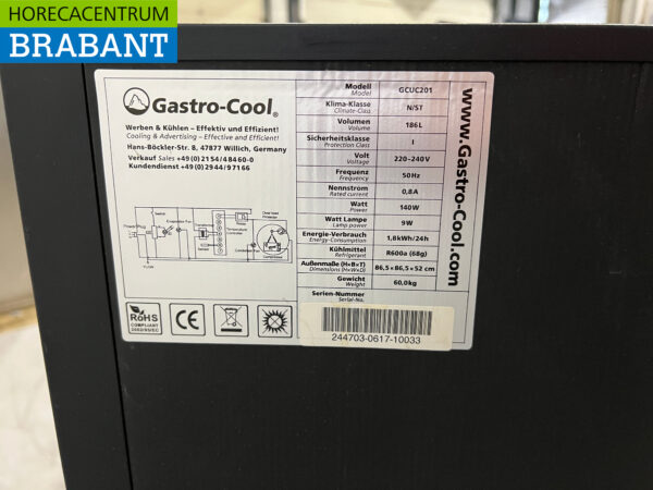 Bar cooling Back bar cooling 87 cm 230V Horeca - Image 5