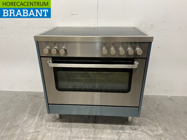 Stainless steel Saro Induction stove with electric oven 400V Horeca