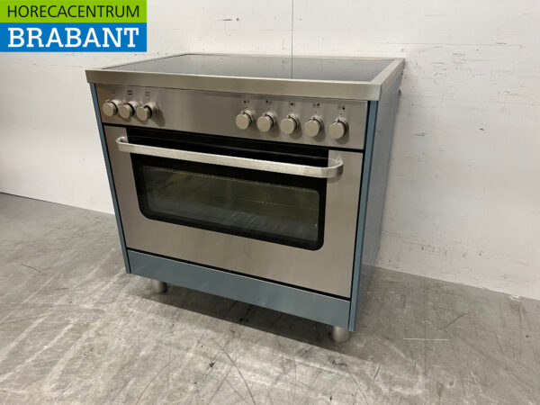 Stainless steel Saro Induction stove with electric oven 400V Horeca - Image 2