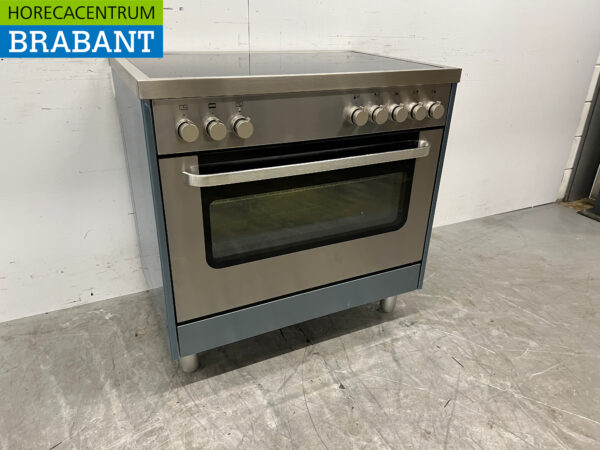 Stainless steel Saro Induction stove with electric oven 400V Horeca - Image 3