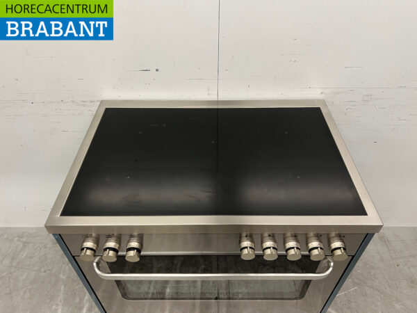 Stainless steel Saro Induction stove with electric oven 400V Horeca - Image 4