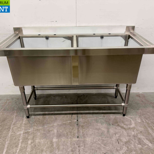 Stainless steel sink Vogue CF406 Double sinks 141 cm Catering