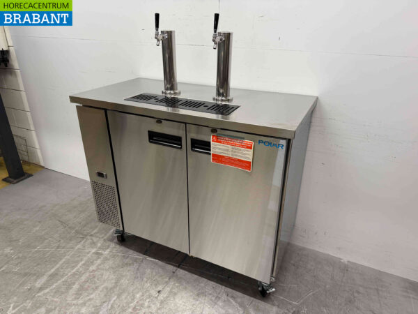 Polar G-Series direct draw keg beer dispenser, double tap 124.7 cm 230V Horeca - Image 3