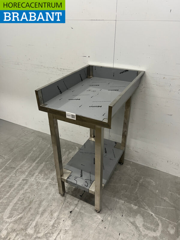 Stainless steel Work Table 50 x 70 raised edge Catering - Image 2