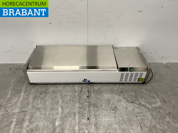 Stainless steel Saro Set-up refrigerated display case Saladière 4 x 1/3 GN 120 cm 230V Horeca