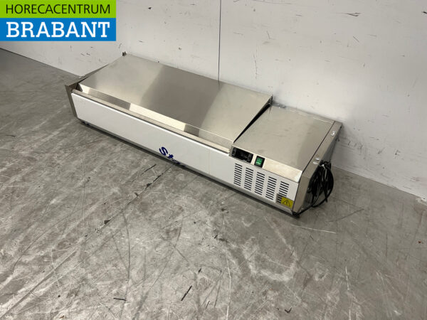 Stainless steel Saro Set-up refrigerated display case Saladière 4 x 1/3 GN 120 cm 230V Horeca - Image 2