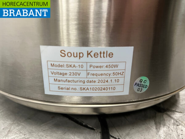 Stainless steel Saro SKA-10 Soup kettle 10 liter 230V Catering - Image 5