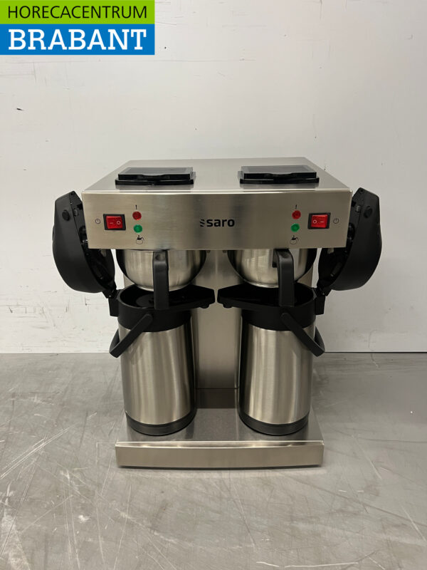 Stainless steel Saro Coffee Maker with Thermos jugs 2.2 liters 2 x 230V Horeca