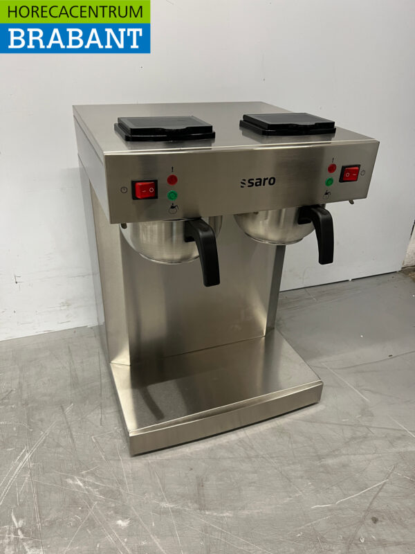 Stainless steel Saro Coffee Maker with Thermos jugs 2.2 liters 2 x 230V Horeca - Image 4