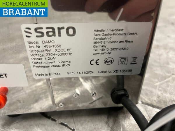Stainless steel Saro Egg Boiler Damo 230V Catering - Image 5