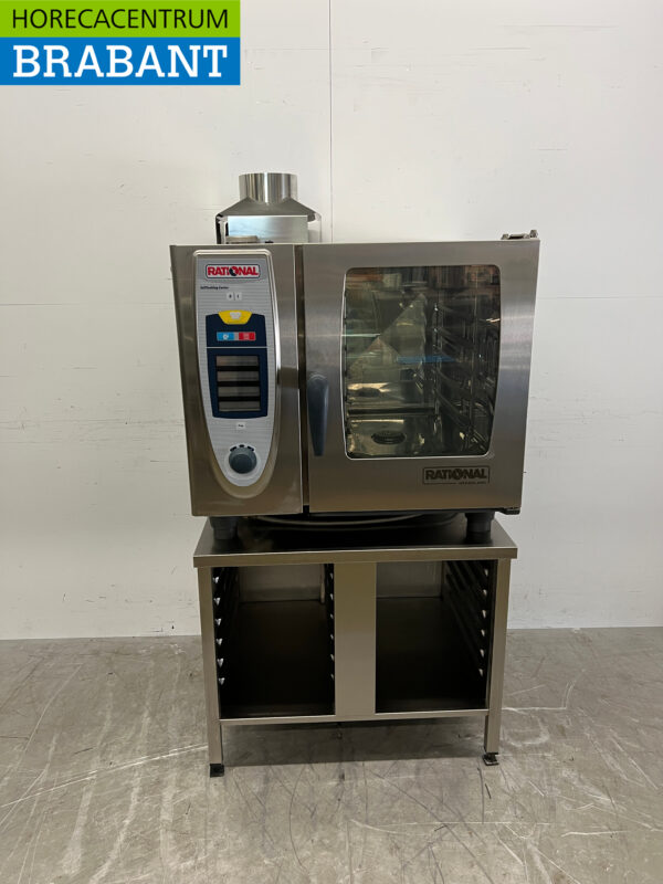 Stainless steel Rational Self Cooking Center Combisteamer 6 x 1/1 GN Natural Gas/230V Catering
