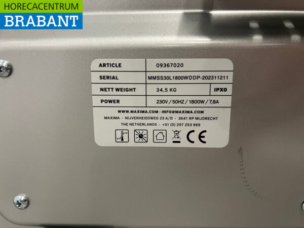 Stainless steel Microwave 1800 Watt 230V Catering - Image 6