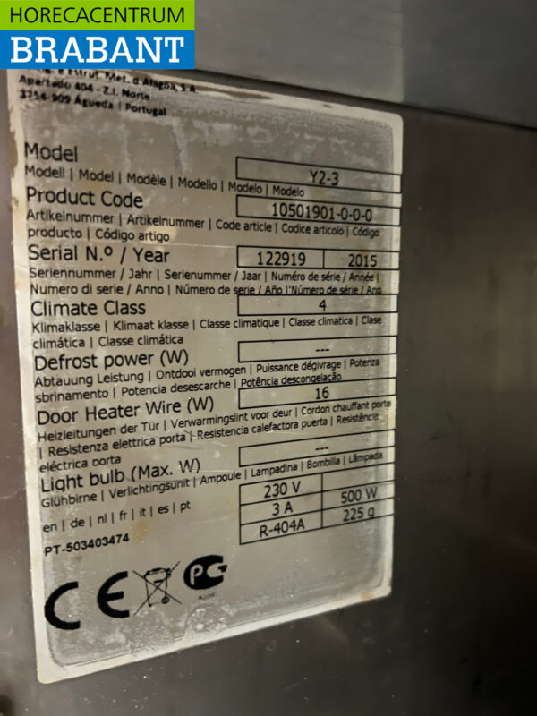 Stainless steel Rubbbens Blastchiller 3 x 1/1 GN 230V Horeca - Image 6