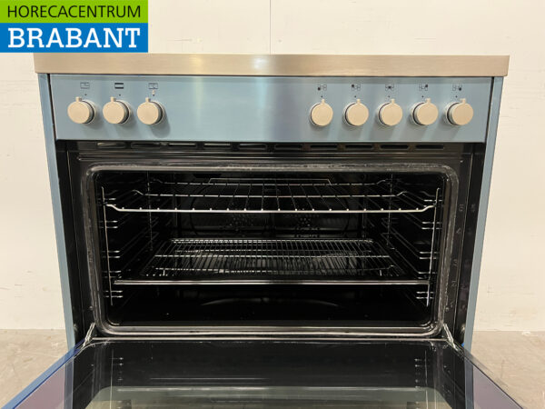 Stainless steel Saro Induction stove with electric oven 400V Horeca - Image 5