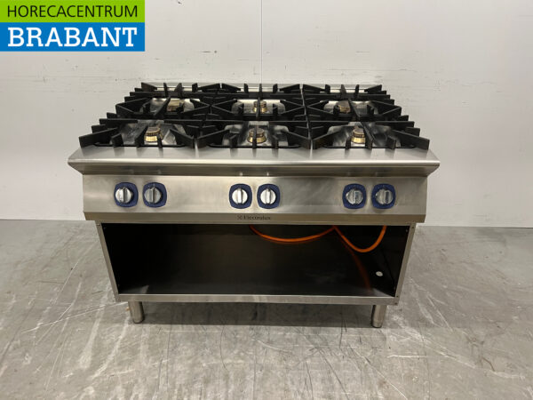 Stainless steel Electrolux 6 burner stove 120 cm propane Catering