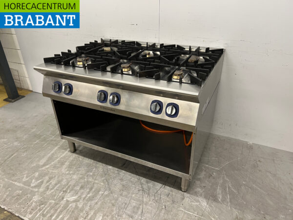 Stainless steel Electrolux 6 burner stove 120 cm propane Catering - Image 2