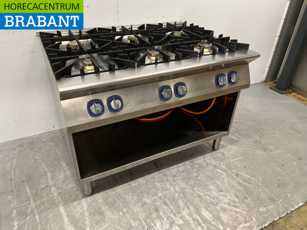 Stainless steel Electrolux 6 burner stove 120 cm propane Catering - Image 3