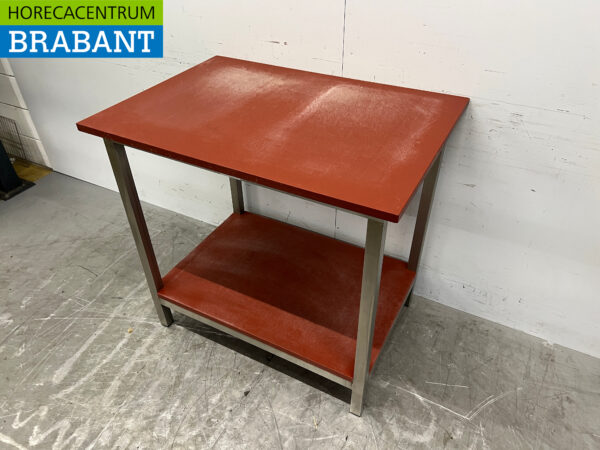 Stainless steel Cutting Table Polyethylene 100 x 70 x 94 cm Catering Butchery - Image 2