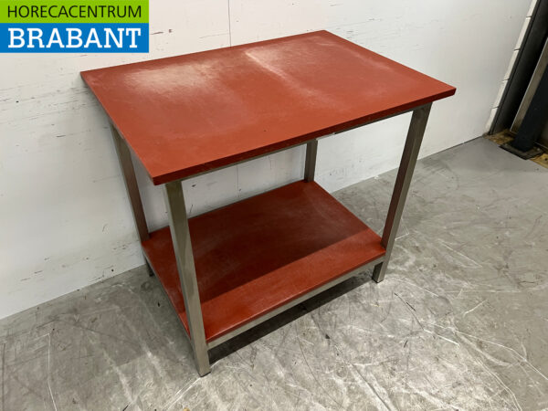 Stainless steel Cutting Table Polyethylene 100 x 70 x 94 cm Catering Butchery - Image 3