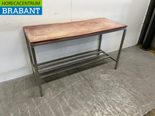 Stainless steel Cutting Table Polyethylene 150 x 60 x 87.5 cm Catering Butchery - Image 3