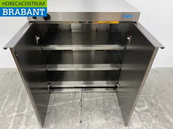 Stainless steel Saro plate warmer 120 plates up to 30 cm 230V Horeca - Image 4