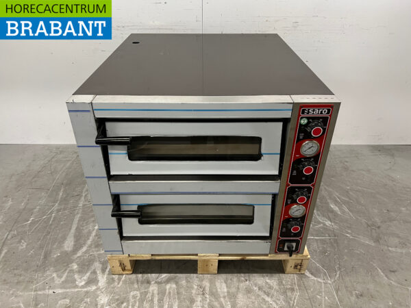 Stainless steel Saro Pizza oven 2 x 6 pizzas 400V Horeca