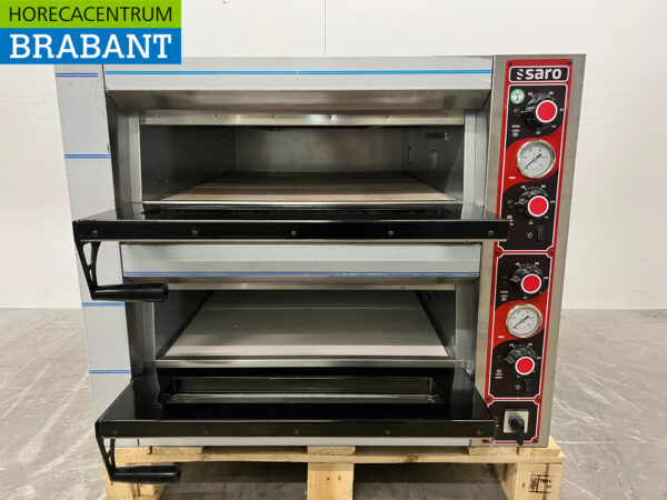Stainless steel Saro Pizza oven 2 x 6 pizzas 400V Horeca - Image 4