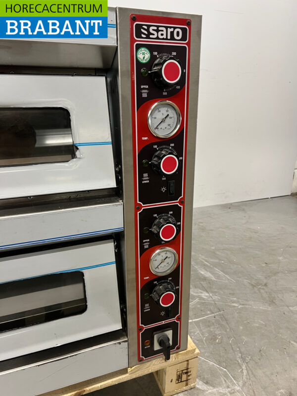 Stainless steel Saro Pizza oven 2 x 6 pizzas 400V Horeca - Image 5