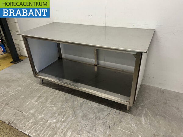 Stainless steel Worktable 170 x 79.5 x 88.5 cm Horeca - Image 2