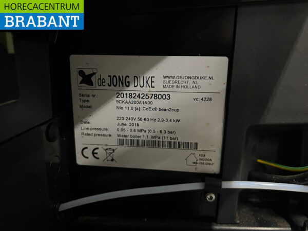 De Jong Duke Nio Coffee machine Coffee machine fresh beans 230V Catering - Image 5