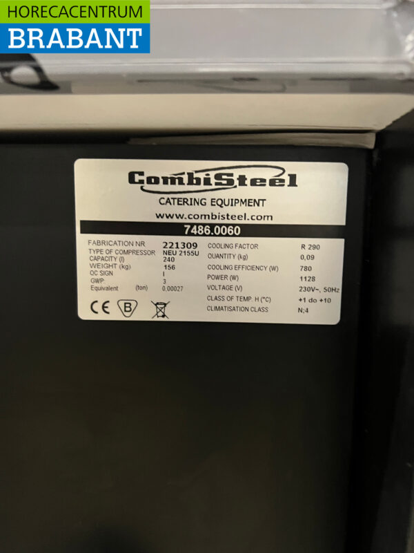 Combisteel Refrigerated Display Case Snack Display Case 195.9 cm 230V Catering Fries Counter - Image 6