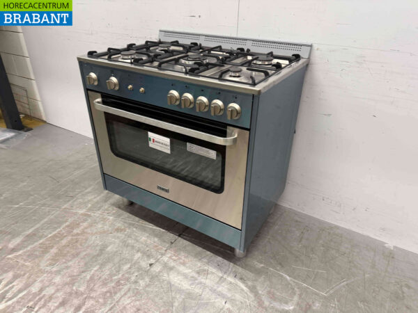 Stainless steel Saro 5 burner Gas stove with Gas oven Natural gas/230V Horeca - Image 2