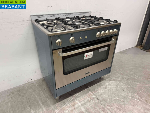 Stainless steel Saro 5 burner Gas stove with Gas oven Natural gas/230V Horeca - Image 3