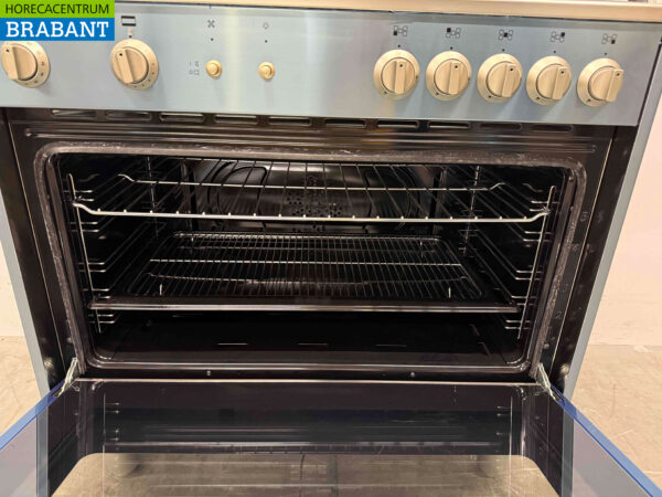 Stainless steel Saro 5 burner Gas stove with Gas oven Natural gas/230V Horeca - Image 5