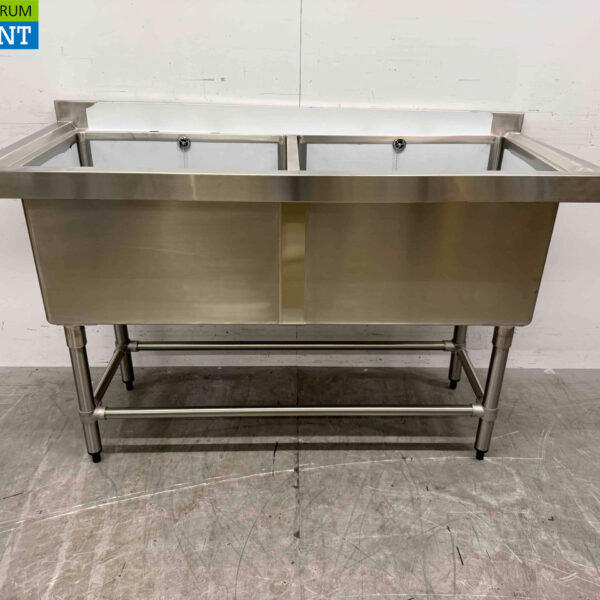 Stainless steel sink Vogue CF406 Double sinks 141 cm Catering