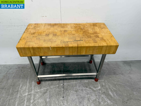 Joko Chopping block with stainless steel base 121 cm Catering Butchery - Image 2