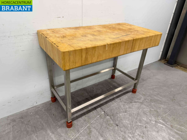 Joko Chopping block with stainless steel base 121 cm Catering Butchery - Image 3