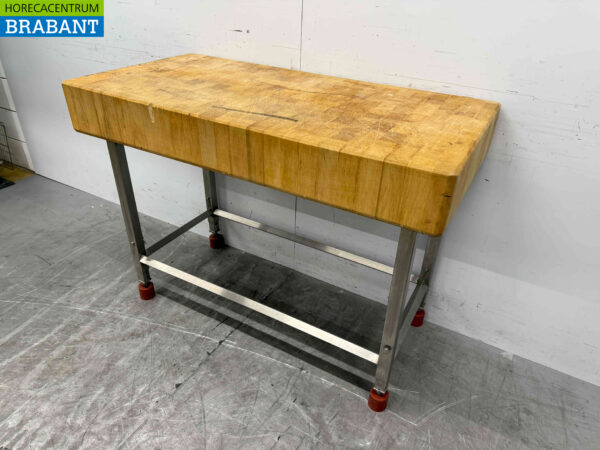 Joko Chopping block with stainless steel base 121 cm Catering Butchery - Image 4